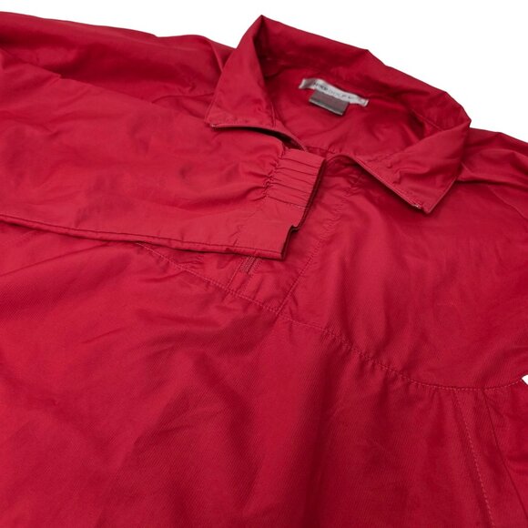 Nike Golf 1/4 Zip Pull Over Jacket Women's Large Red Long Sleeve Windbreaker - Picture 3 of 9